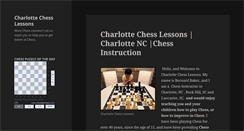 Desktop Screenshot of charlottechesslessons.com